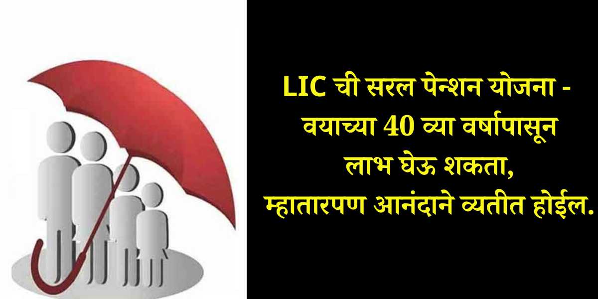 lic saral pension plan details in marathi